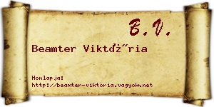 Beamter Viktória névjegykártya